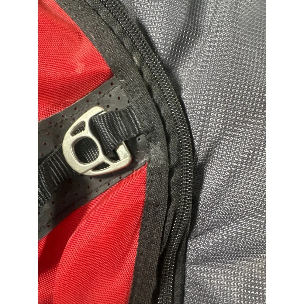 SwissGear Airflow Laptop Backpack Red White Grey Multi Pocket Travel Bag